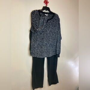 Secret Treasures Sleepwear~Soft Long Sleeve Top & Bottoms~Size L (12-14)